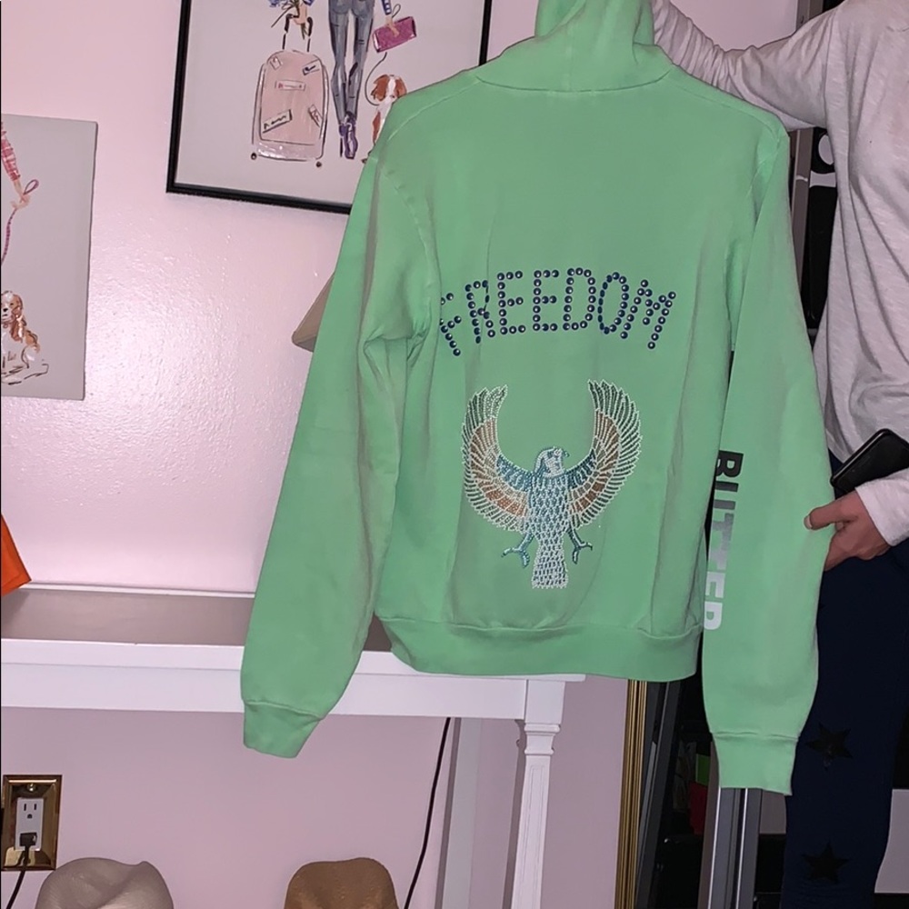 Neon green butter sweatshirt